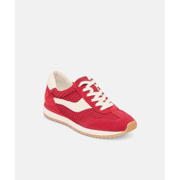 NEW DOLCE VITA women\'s b. ntcd mesh sneaker in crimson main image 3